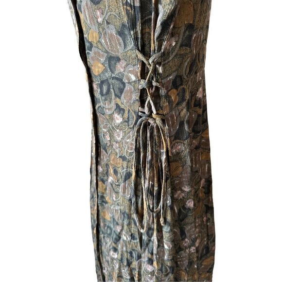 Vintage 80’s Betsy’s Things Floral Cottage Core Coastal Grandma Button Up Midi D - Picture 5 of 8